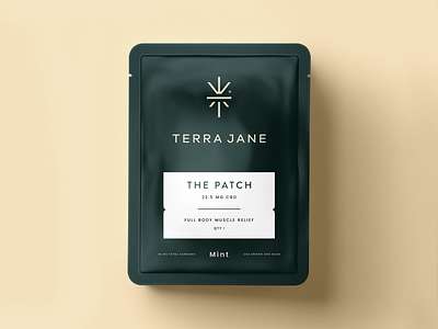 Terra Jane brand branding cannabis cbd icon identity logo mark packaging pot thc type