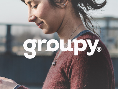 Groupy ® app brand chat group logo mark