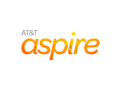 AT&T Aspire aspire brand branding lettering logo mark phone type