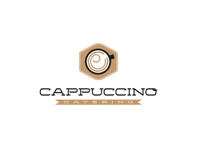 Cappuccino cappuccino catering coffee logo cup