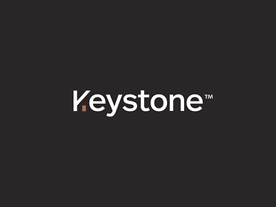Keystone architect brand building house keystone logo mark roof structure