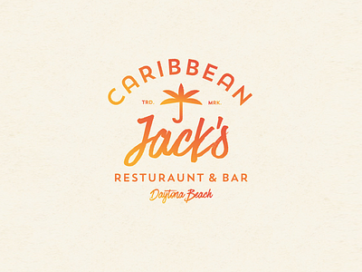 Jack's bar brand caribbean logo palm restaurant