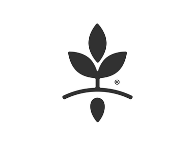 Plant grow growth icon leaf logo mark nature