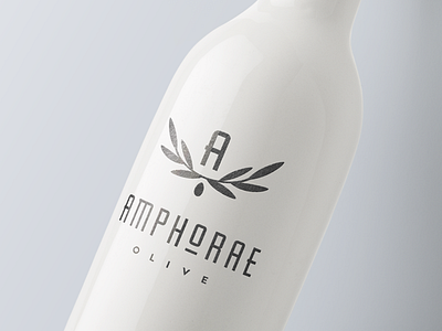 Amphorae bottle icon logo mark oil packaging type