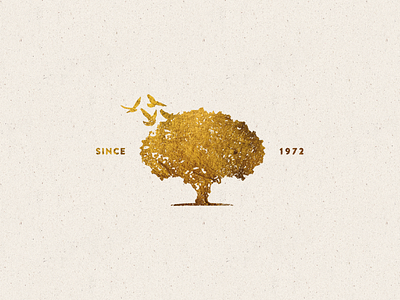 The Tree birds brand flight identity logo mark nature return tree vintage