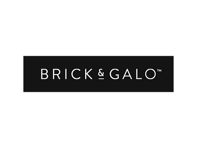 Brick & Galo black brand brick identity logo mark real estate