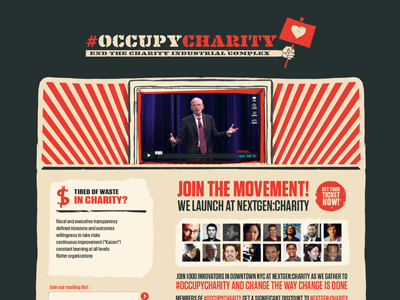 #OccupyCharity charity giving love occupy revolution wall st web website