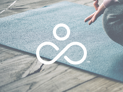 Infinite Yoga brand icon infinity logo mark yoga