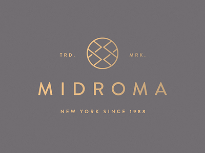Midroma banding brand fashion icon identity logo mark new york