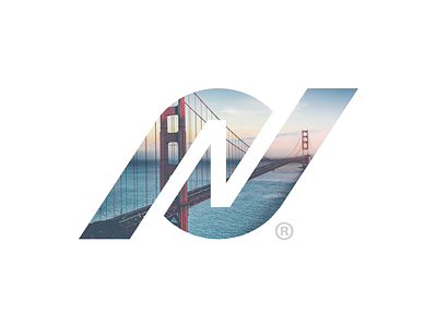 N ® icon identity letter logo mark n startup