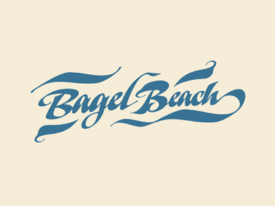 Bagel Beach icon logo mark trademark type