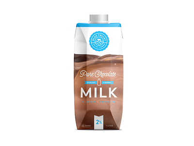 Blue Valley Farms Chocolate Milk chocolate dairy farm logo milk packaging