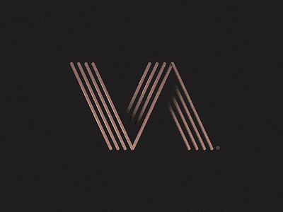 VA a logo mark monogram v