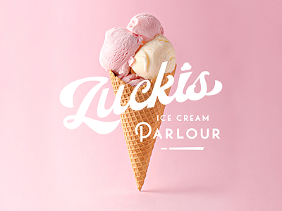 Zuckis Ice Cream Parlour ice cream lettering logo mark parlour type