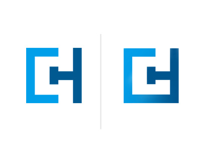CH monogram (Left or right? Or neither) brand ch icon letters logo monogram type