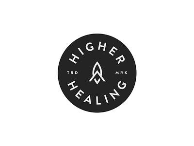 Higher Healing badge cannabis healing health high logo mark