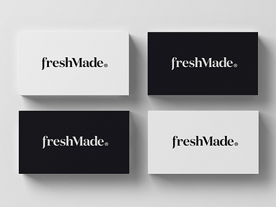 FreshMade cards lettering logo type typography
