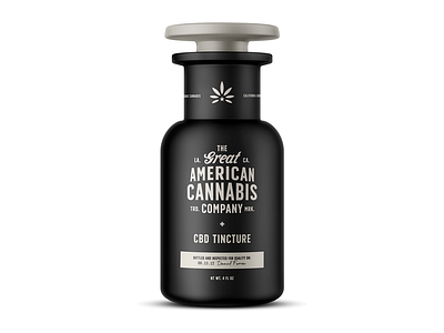 The Great American Cannabis Co. brand branding cannabis logo packaging type