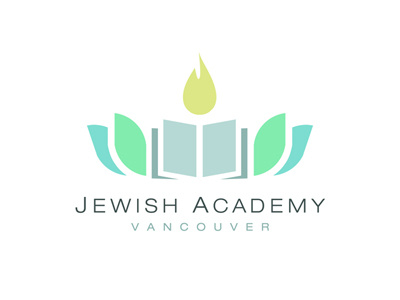 Jewish Academy book education jewish logo school study tablets