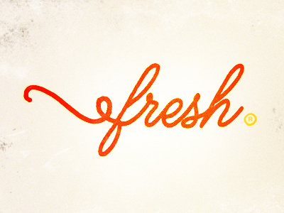 Fresh logo mark wip type