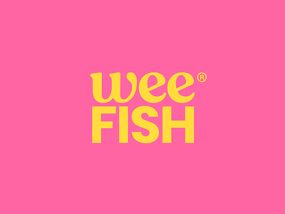 Weefish brand fish logo mark sardines type