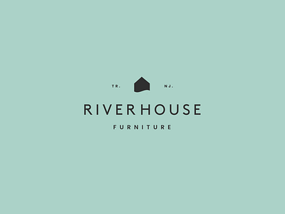 Riverhouse home house logo mark mark icon symbol river water