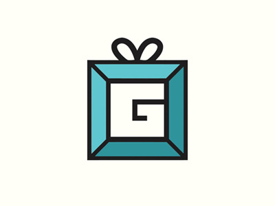 Giftbox box gift icon logo mark