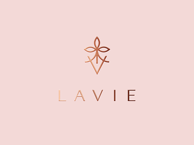 Lavie earth grow health logomark mark nature organic type women