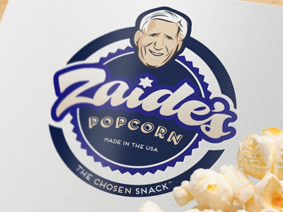 Zaide's Popcorn #2 food grandpa jewish kosher label popcorn snack zaide