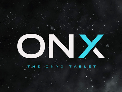 Onyx Tablet handheld icon ipad logo mark onyx tablet x y