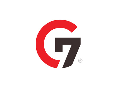 G7 7 brand g g7 icon logo mark