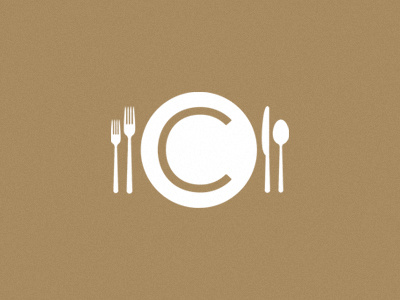 Chabad Catering Co. brand catering dine eat food icon kosher logo place setting plate