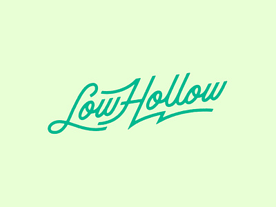 Low Hollow custom type branding custom lettering custom script custom type customtype design illustration line art logo type type design typeface typography vector