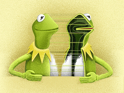Dissection of Kermit... Inspiring by Nychos. dissect dissection kermit muppets nachos
