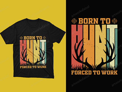 Funny Vintage Hunting T Shirt Design