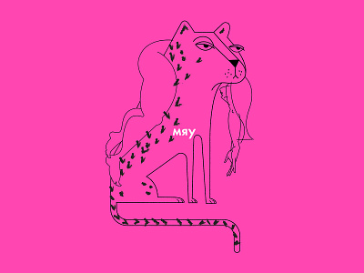 meow adobeillustator animalplanet app app design beauty cat catlover color digital art girl girlpower girls illustraion illustrator panther pink power roar tiger vector