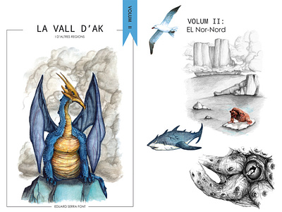 AK vol II: El Nor-Nord acrylic paint animals book fantasy illustration il·lustracio llibre pencil art