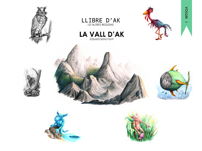 Book Vall d'AK Volume I book fantasy illustration
