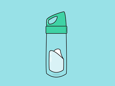 Water Bottle Illustration