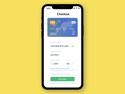 Credit card checkout | Daily UI #002 credit card credit card checkout dailyui dailyui 002 dailyuichallenge
