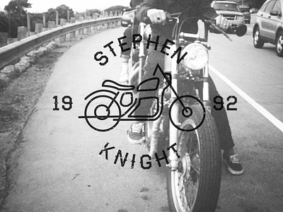 Stephen Knight 1992 born city cycle design knight logo motor motorcycle san francisco sf wheel