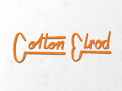Colton Elrod colton design hand lettering ink lettering logo name script