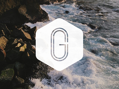 CG Monogram beach cg design icon logo monogram stroke type