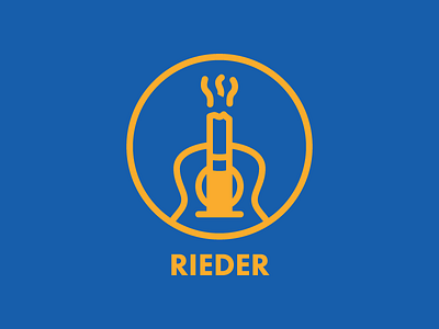 Dyland Rieder cig guitar huf icon logo outline rieder skate skateboard stroke