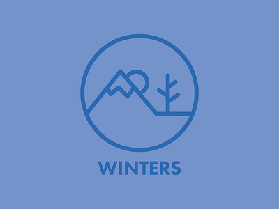 Sammy Winter badge huf icon logo mountain skate skateboarding stroke tree winter