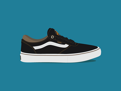 Vans Gilbert Crockett crockett illustration shoe skate skateboarding vans