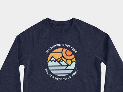 Adventure Crewneck adventure contest design dribbble illustration logo mountain rebound threadless