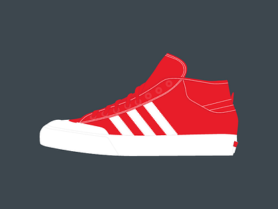 Adidas Matchcourt Red adidas game gonz illustration matchcourt shoe skate sneaker