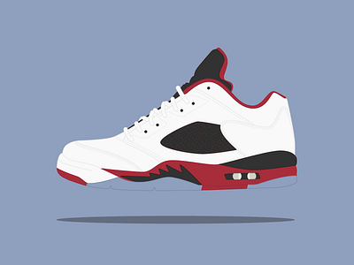 AIR JORDAN V LOW FIRE RED