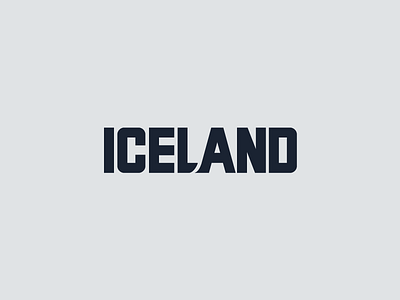 Iceland design grey iceland logo navy